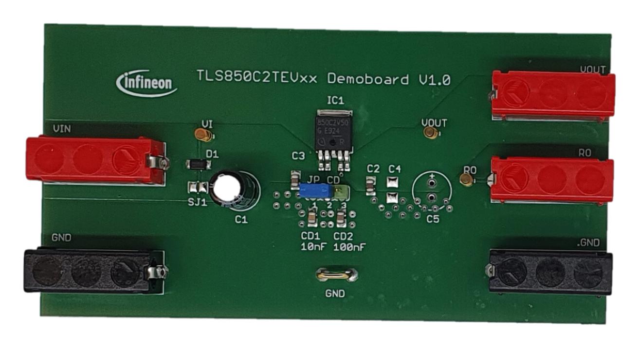 TLS850C2TEV50BOARDTOBO1 DEMO BOARD, LINEAR REGULATOR INFINEON