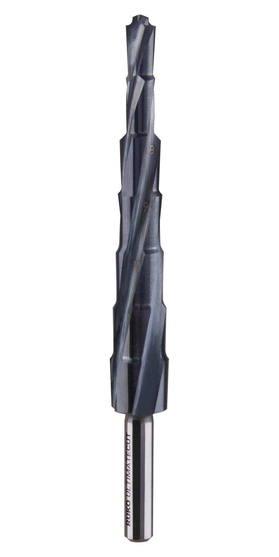 101082P 7 STEP DRILL BIT, 6-12MM, 105MM RUKO