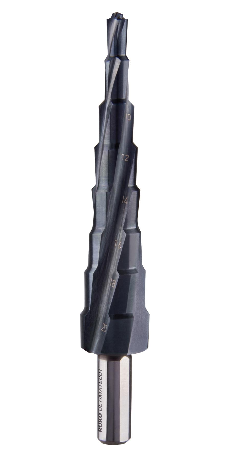 101083P 8 STEP DRILL BIT, 6-20MM, 120MM RUKO