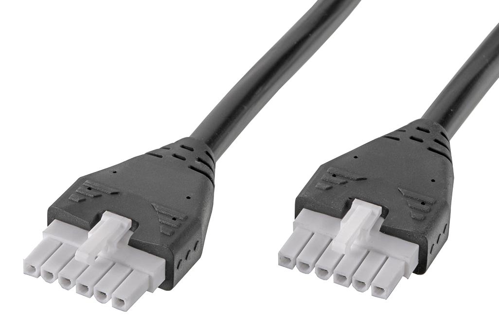 215330-0610 CABLE ASSY, 6P RCPT-RCPT, 1M MOLEX