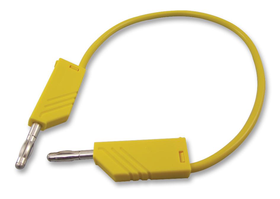 934059103 TEST LEAD, YELLOW, 250MM, 60V, 32A HIRSCHMANN TEST AND MEASUREMENT