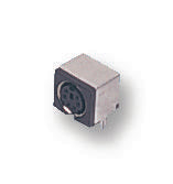 4850.2610 RECEPTACLE, MINI-DIN, PCB, THT, RA, 6WAY SCHURTER