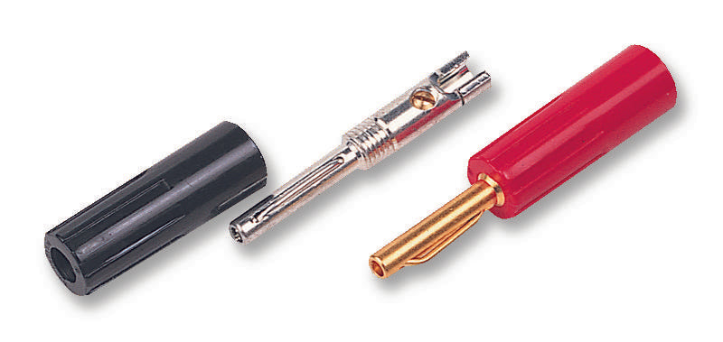583-0500 PLUG, 4MM, SPEAKER, RED/NICKEL DELTRON COMPONENTS
