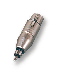 NA2FPMM ADAPTOR, XLR RCPT TO RCA/PHONO PLUG NEUTRIK