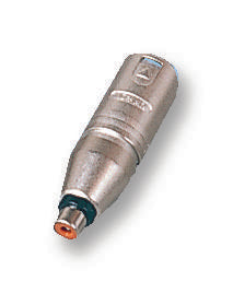 NA2MPMF ADAPTOR, XLR PLUG TO RCA/PHONO RCPT NEUTRIK