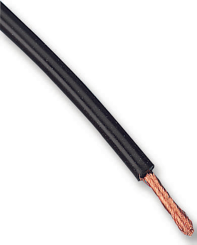 60.7180-21 WIRE, 25M, 0.5MM2, TINNED COPPER, BLACK STAUBLI