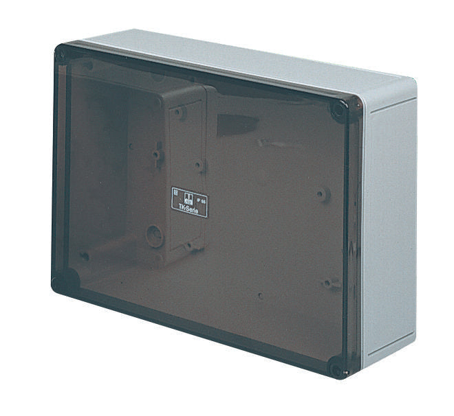 111-507 BOX, SMOKED LID, 182X180X111MM SPELSBERG