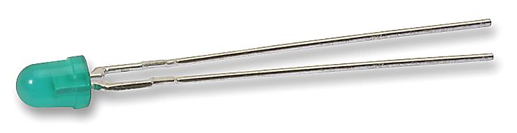 HLMP-1503 LED, 3MM, GREEN, 1MCD, 569NM BROADCOM