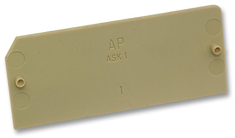038036 AP TERMINAL BLOCK END PLATE, PA66 WEIDMULLER