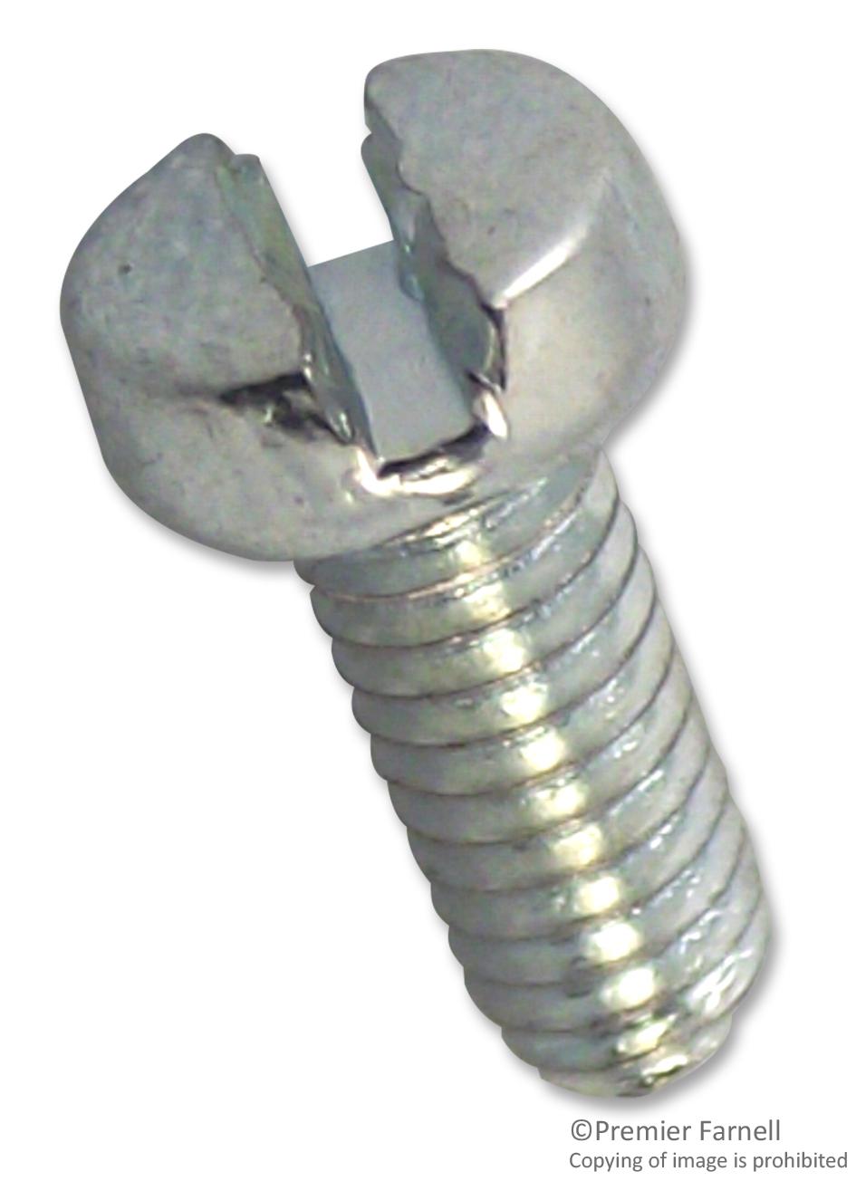 M412 CSSTMCZ100- SCREW, SLT, CHEESE, STEEL, M4X12, PK100 TR FASTENINGS
