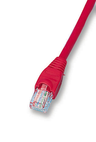 2961-2R PATCH LEAD, CAT5E, UTP, RED, 2M VIDEK