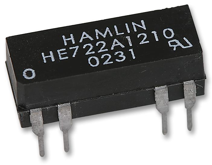 HE722A1210 RELAY, REED, DPST-NO, 200V, 0.5A, THT HAMLIN