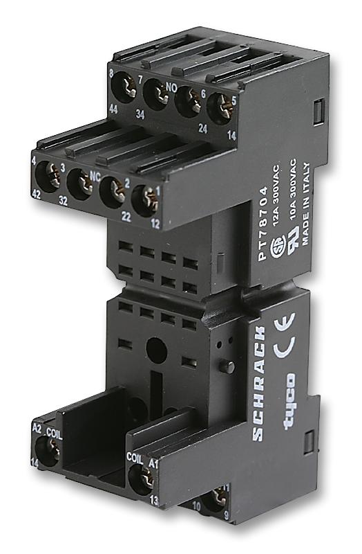 PT78740 SOCKET, FOR PT5, DIN, SCREW TERMINAL TE CONNECTIVITY