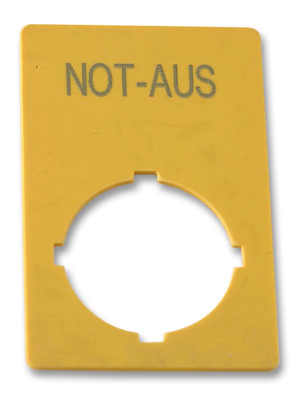 M22-XZK-D99 LABEL, EMERGENCY STOP, GERMAN EATON MOELLER