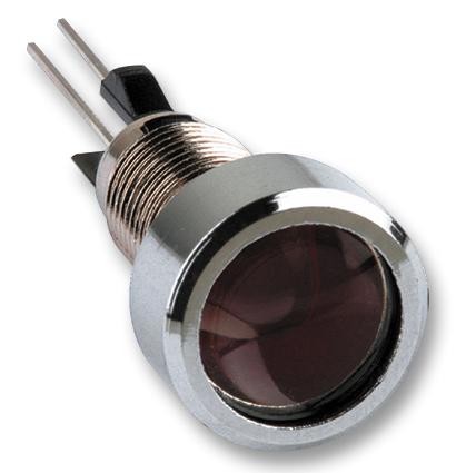 2672.8021 LED INDICATOR, CHROME, 5MM, RED MENTOR