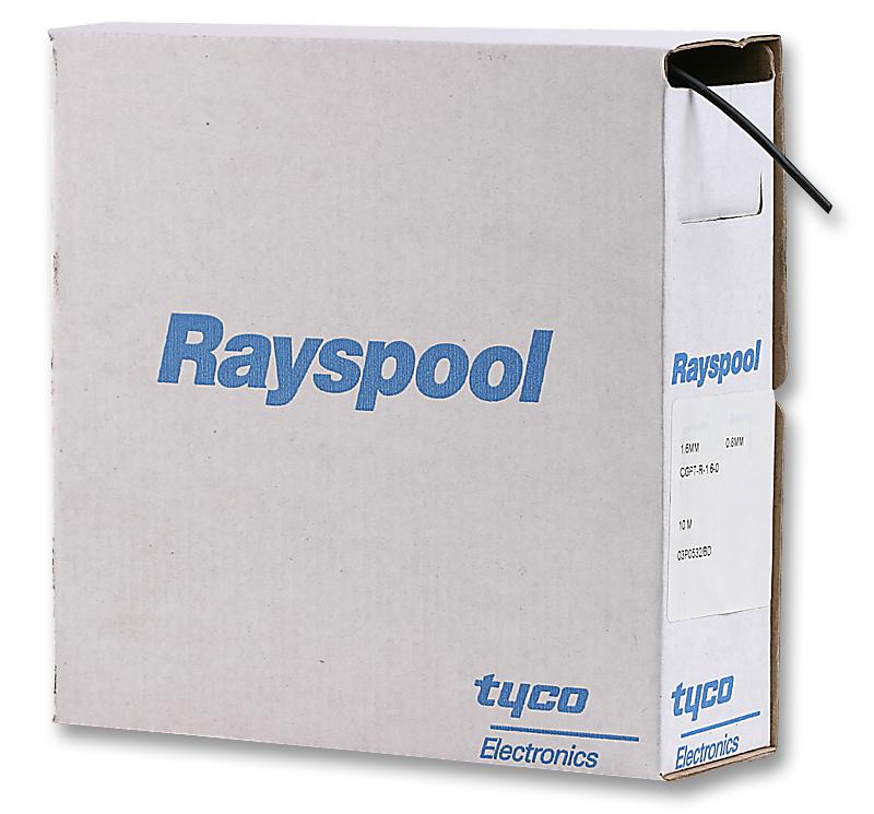 LSTT-R-6.4-0 HEATSHRINK, 6.4MM, BLACK, 8M RAYCHEM - TE CONNECTIVITY