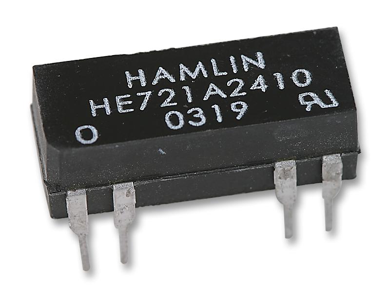 HE721A2410 RELAY, REED, SPST-NO, 200VDC, 0.5A, THT HAMLIN