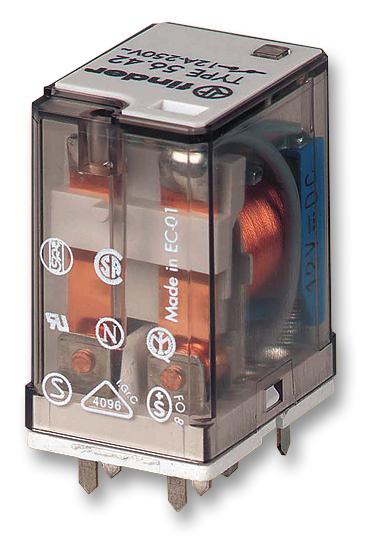 56.42.9.012.0000 RELAY, DPDT, 250VAC, 12A FINDER