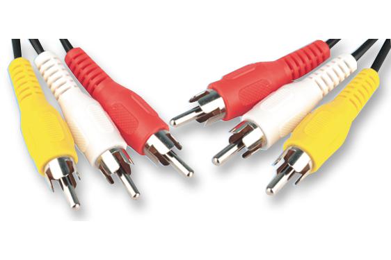 AV02010 LEAD, 3XPHONO-3XPHONO, 1M PRO SIGNAL