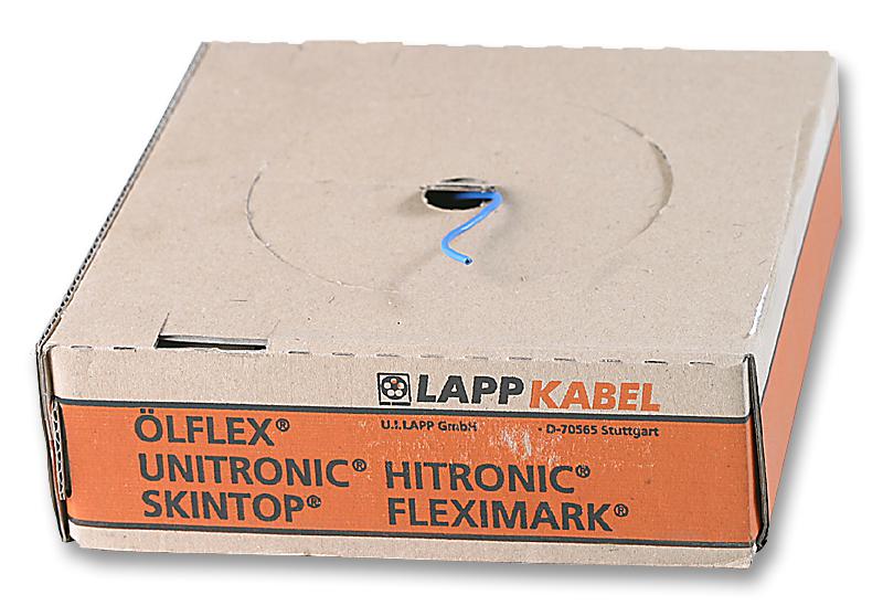 4520024 WIRE, H07V-K, BLUE, 6MM, 100M LAPP KABEL
