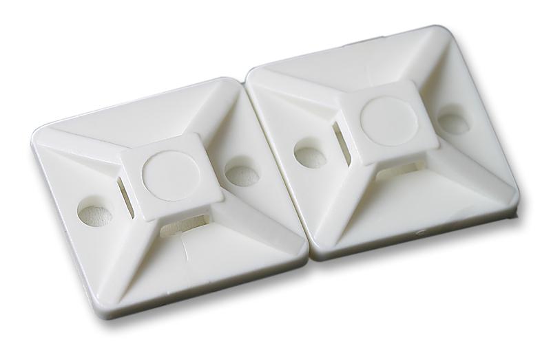 151-28529 BASE, CABLE TIE MOUNT, 38X38X6.4MM,PK100 HELLERMANNTYTON