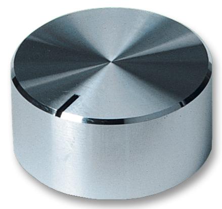 22S-2D KNOB, ALUMINIUM, SPUN, 22MM MULTICOMP