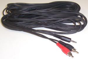 JR8052/10M LEAD, 3.5MM S JACK-2XPHONO, 10M PRO SIGNAL