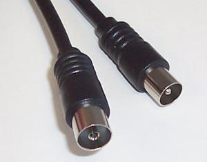 JR9008/4M BLACK-ROHS LEAD, COAX TV P-S BLACK 4M PRO SIGNAL