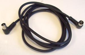 JR9008A/06M BLACK - ROHS LEAD, COAX TV R/A P-S BLACK 0.6M PRO SIGNAL