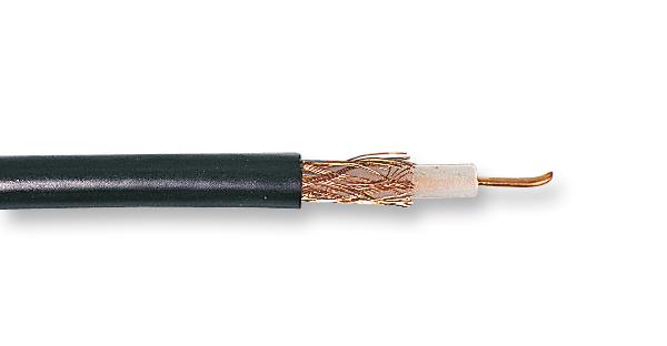 CF0082 BLACK 100M COAXIAL CABLE, URM43, 50 OHM, BLK, 100M MULTICOMP PRO
