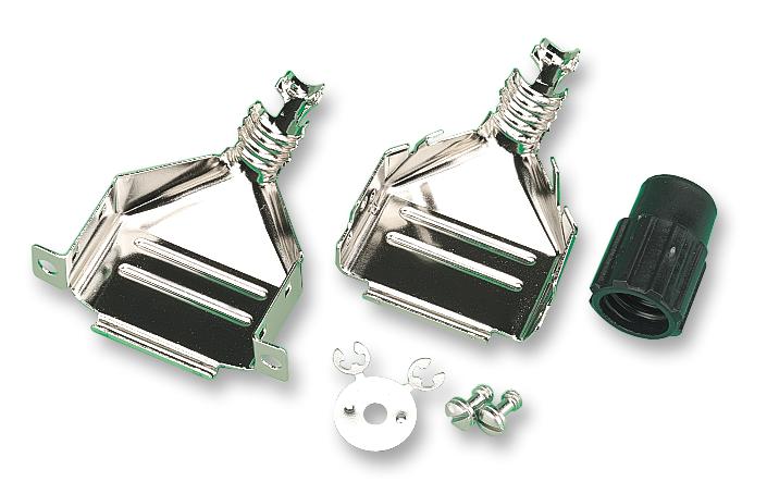 3357-9209 BACKSHELL, D, EMI, METAL, 9WAY 3M