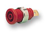 972356101 SOCKET, 4MM, SHROUDED, RED, PK5 , SEB HIRSCHMANN TEST AND MEASUREMENT