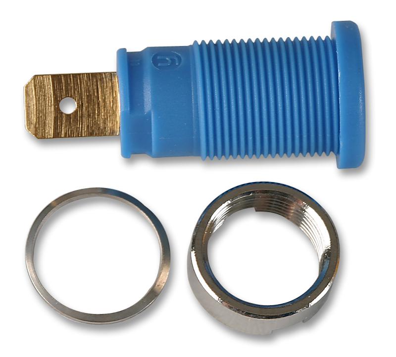 972356102 SOCKET, 4MM, SHROUDED, BLUE, PK5, PB HIRSCHMANN TEST AND MEASUREMENT
