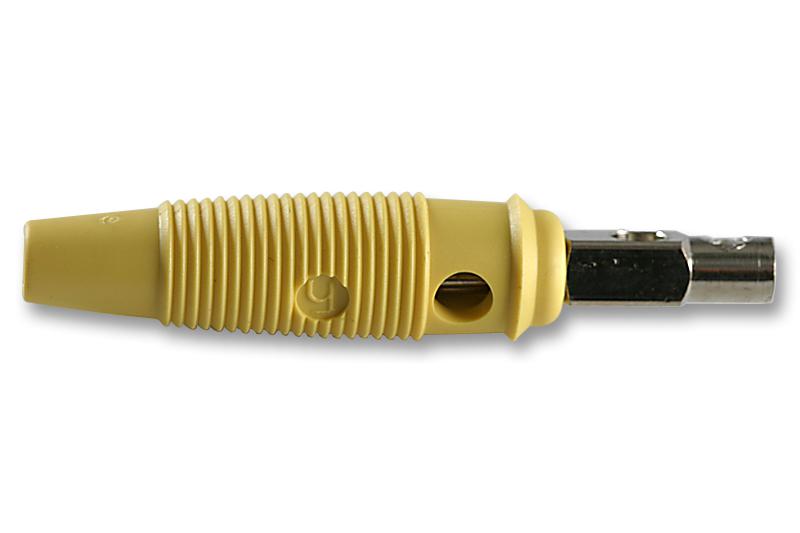 930726103 PLUG, 4MM, BUNCH PIN, YELLOW, PK5, BU HIRSCHMANN TEST AND MEASUREMENT