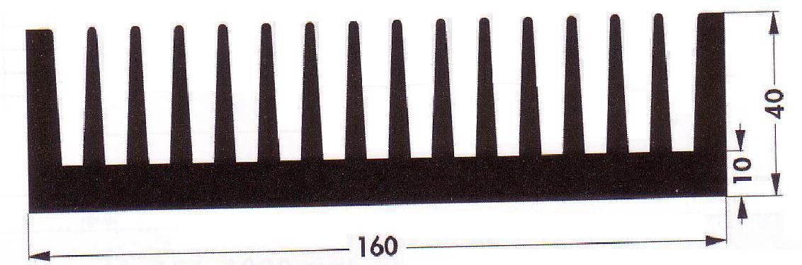 SK 85/50 SA HEAT SINK, 50MM, 1.4°C/W FISCHER ELEKTRONIK