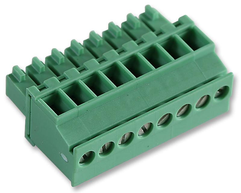 MCVR 1,5/8-ST-3,5 TERMINAL BLOCK, PLUGGABLE, 8POS, 16AWG PHOENIX CONTACT
