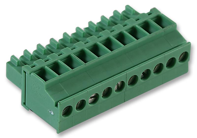 MCVR 1,5/10-ST-3,5 TERMINAL BLOCK, PLUGGABLE, 10POS, 16AWG PHOENIX CONTACT