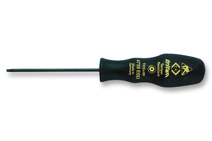 T4718ESD 10 SCREWDRIVER, TRITON, ESD, TAMP TX10 CK TOOLS