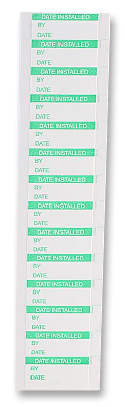 7827291 LABEL, DATE INSTALLED, PK350 MULTICOMP PRO