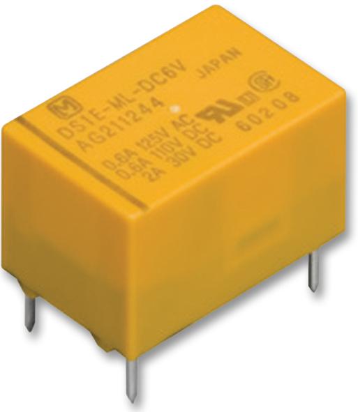DS1E-S-DC12V RELAY, SIGNAL, SPDT, 30VDC, 2A PANASONIC
