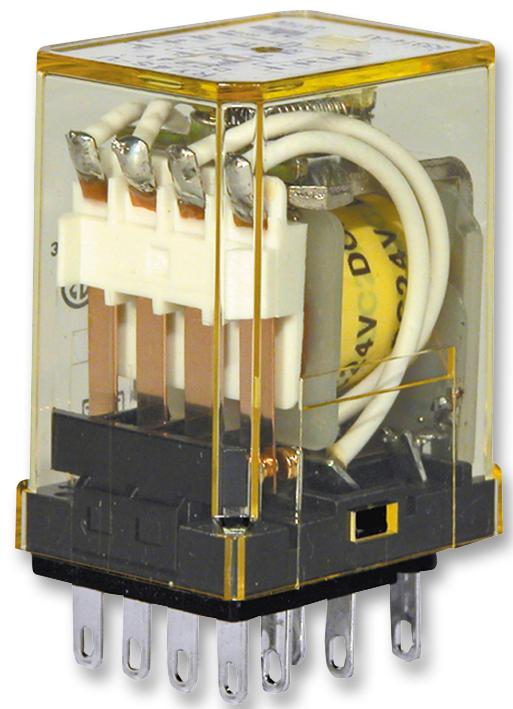 RY2S-UAC24V.. RELAY, DPDT, 24VAC, 3A IDEC