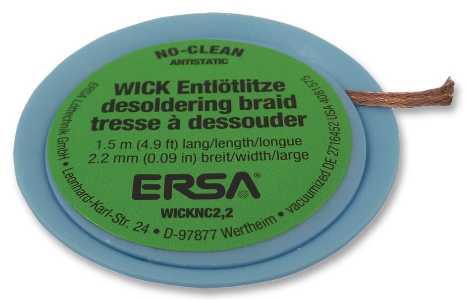 0WICKNC2.2/SB DESOLDERING BRAID, 2.2M ERSA