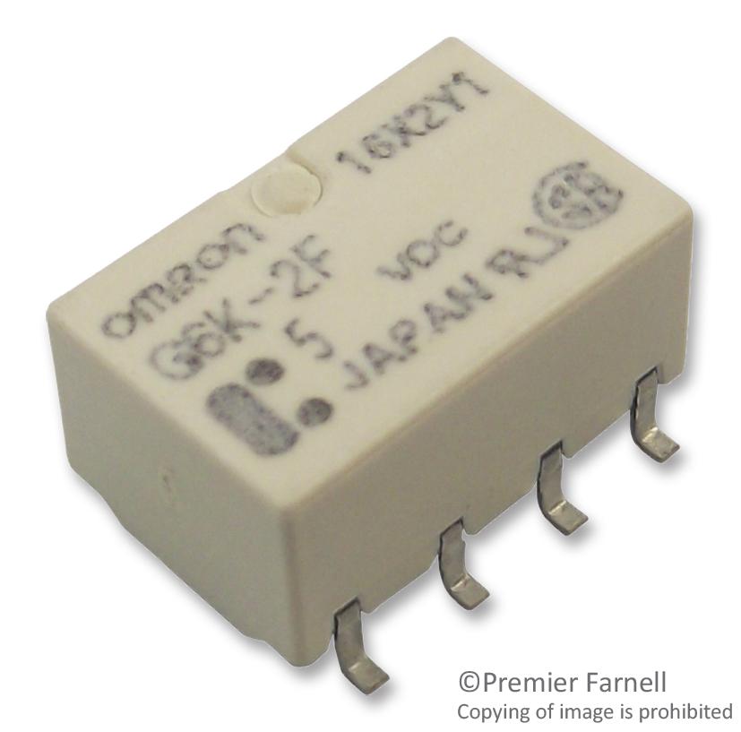 G6SK-2F-TR DC12 SIGNAL RELAY, DPDT, 12VDC, 2A, SMD OMRON