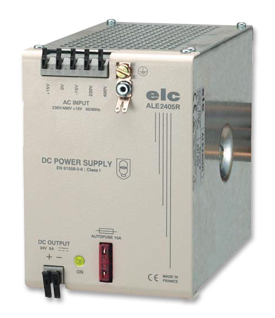 ALE2405R. RECTIFIED POWER SUPPLY, DIN RAIL, 120W ELC