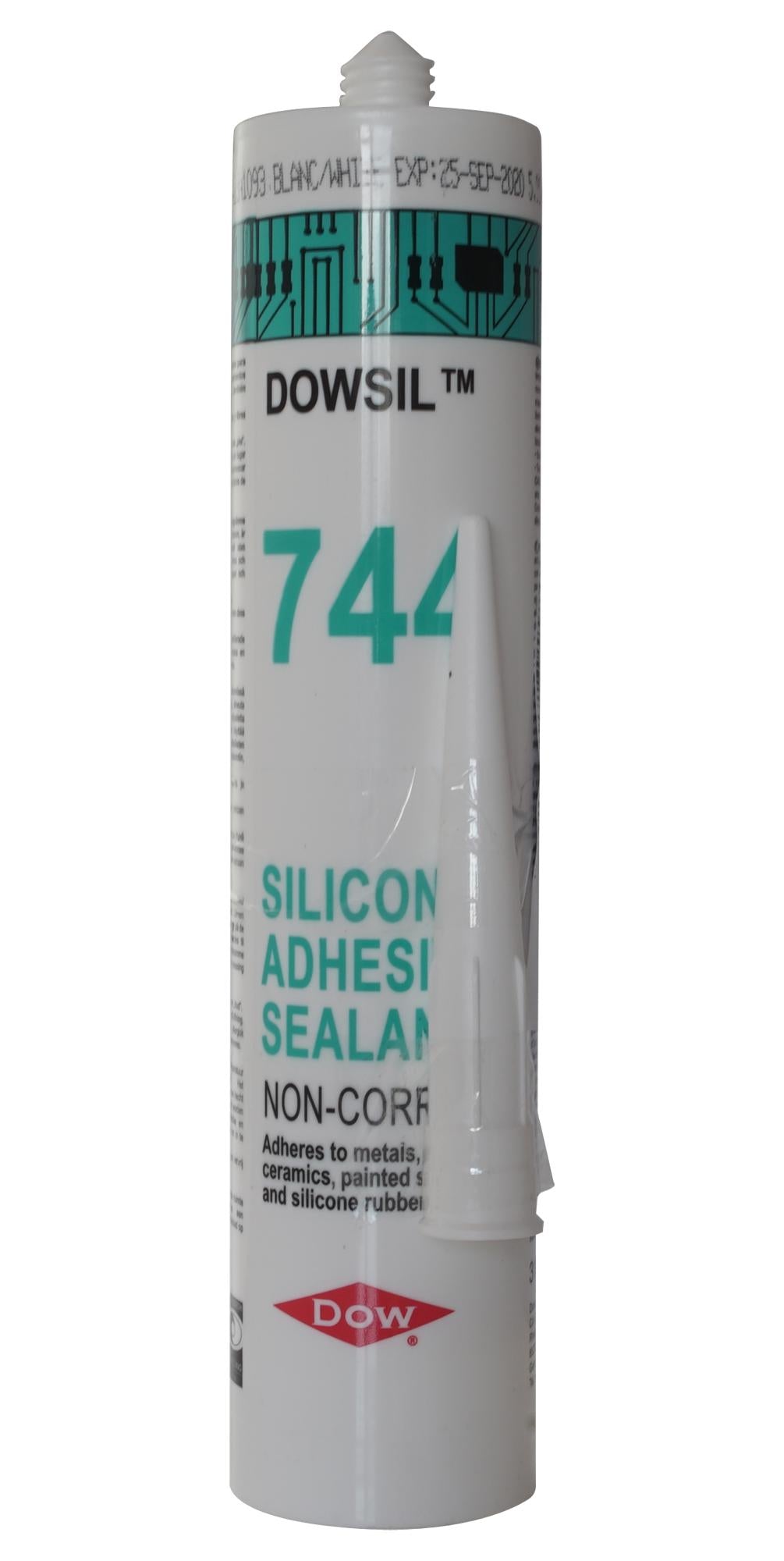 744 WHITE 310ML RTV SILICONE, 744, WHITE, 310ML DOW