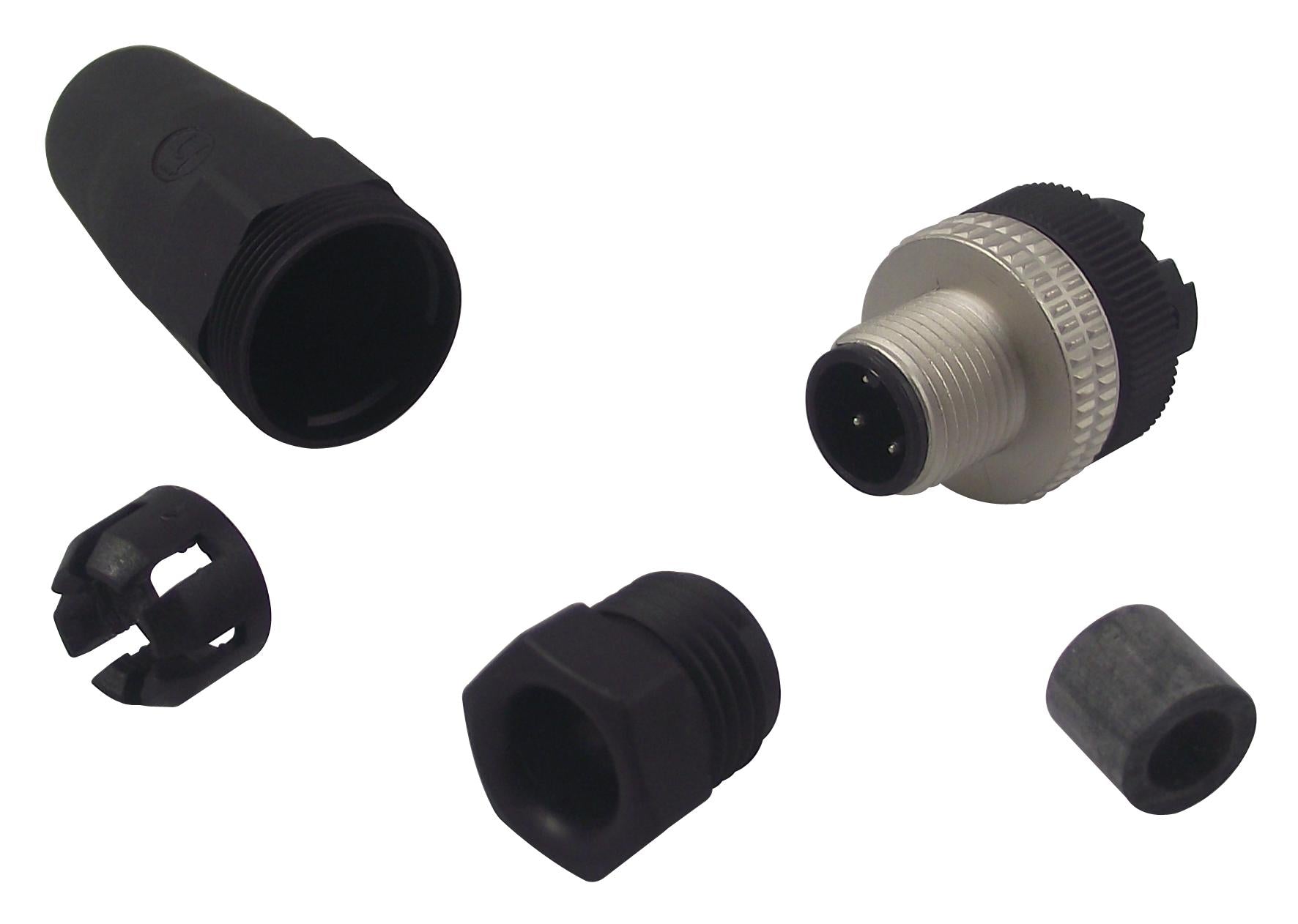 ELST 4012 PG7 PLUG, FREE, M12, 4WAY HIRSCHMANN