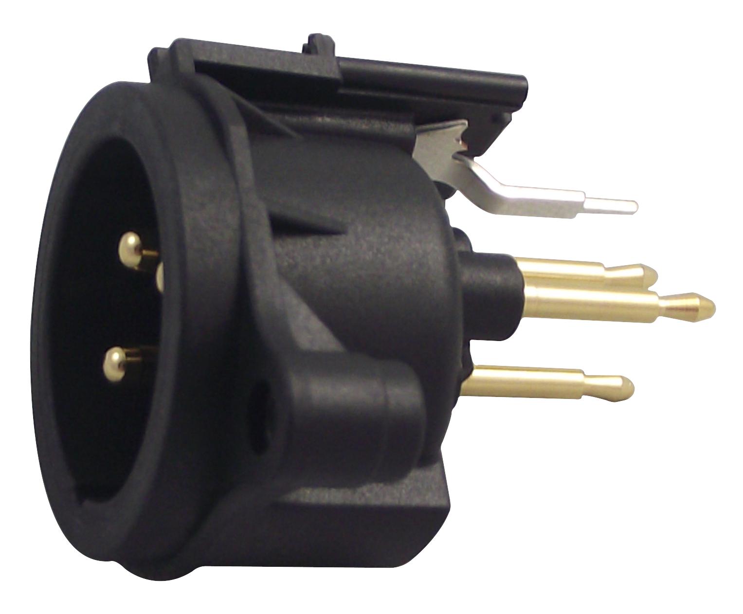 NC3MAV PLUG, XLR, PANEL, VERTICAL/PCB, 3POLE NEUTRIK