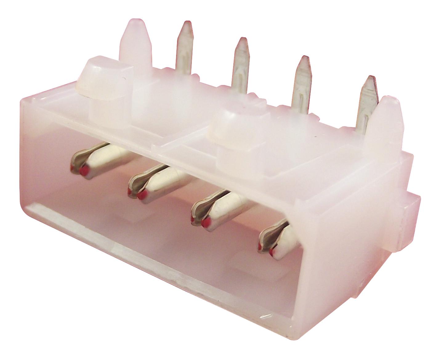 641737-1 HEADER, 90DEG, PIN, 4P AMP - TE CONNECTIVITY