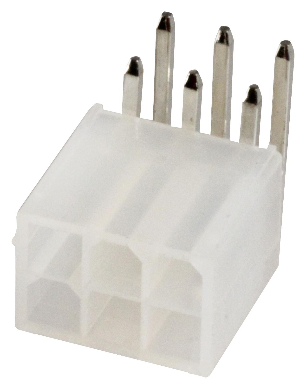 1586041-6 HEADER, RIGHT ANGLE, UL94V-2, 6WAY AMP - TE CONNECTIVITY