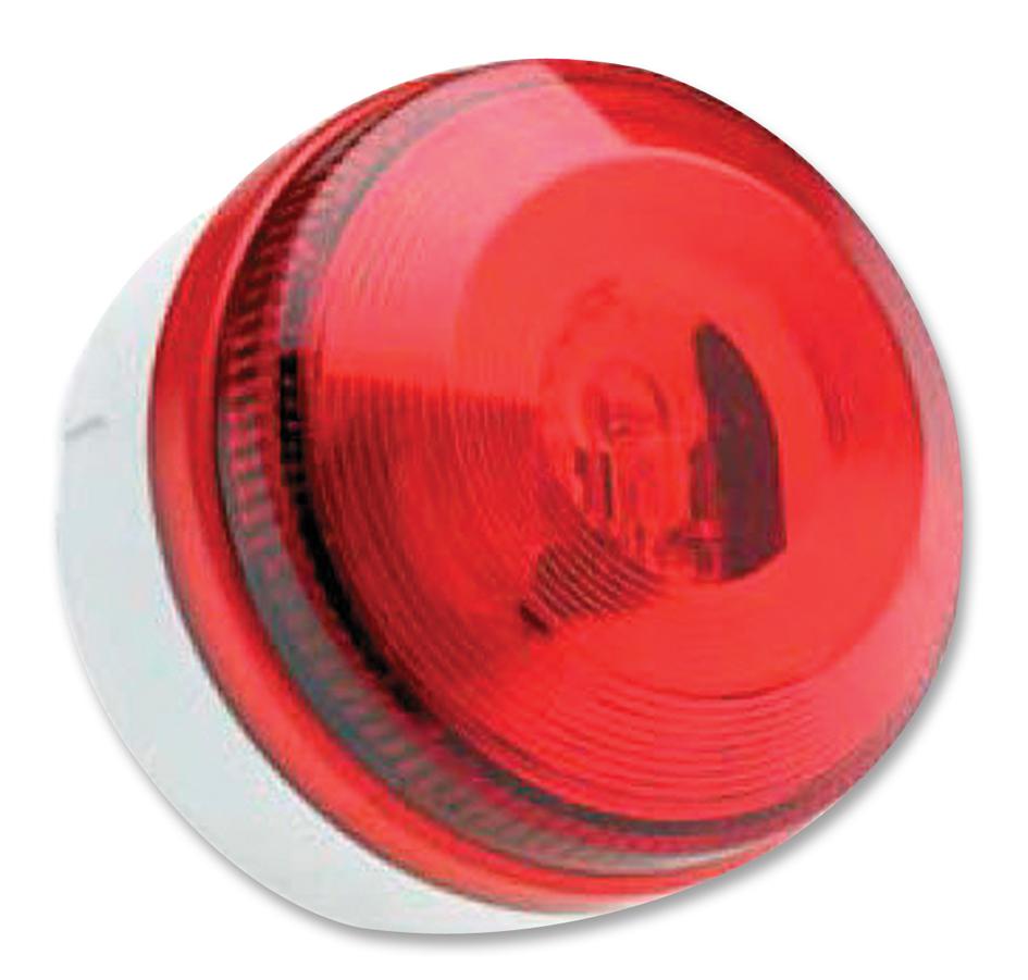 X195-02WH-02FA BEACON, XENON, 15-28V, RED MOFLASH SIGNALLING